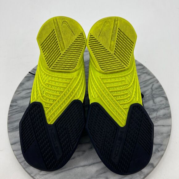 Nike Training Shoes Mens 8 React Metcon Turbo Blackened Blue Cyber Low Top - Picture 7 of 12